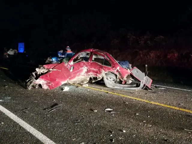 4 muertos en trágico accidente en autopista de Las Choapas