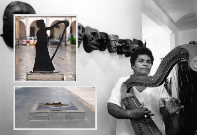 Se roban monumento de la Negra Graciana en el puerto de Veracruz