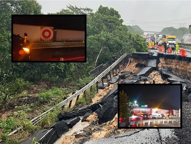 Cierran caseta de cobro en Acayucan por derrumbe en autopista