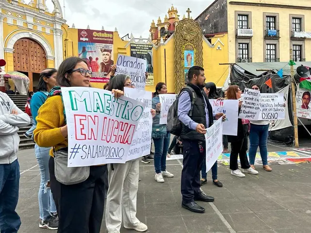 Paro nacional de maestros: en Veracruz exigen nivelación salarial