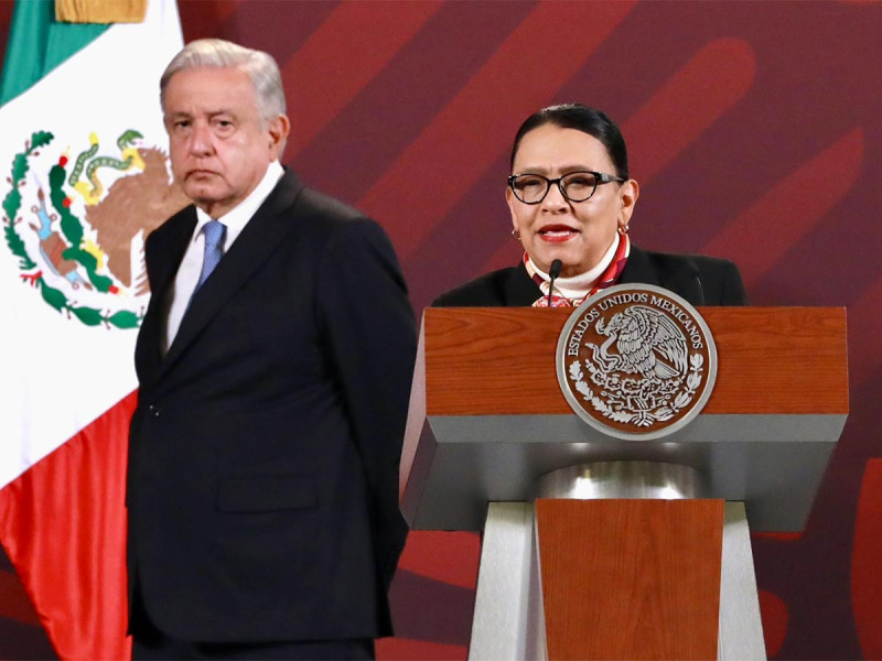 Rosa Icela Rodríguez presenta avances para la recuperación del Issste en Palacio Nacional