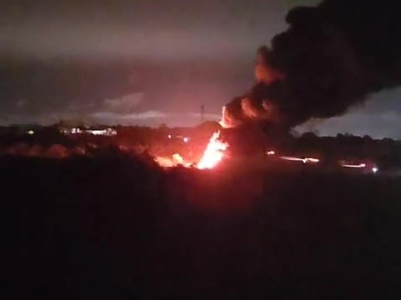 Alerta en Tamaulipas por incendio en ducto de Pemex