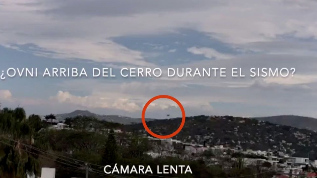 Reportan ovni sobre cerro durante sismo de 5.7 en Puebla