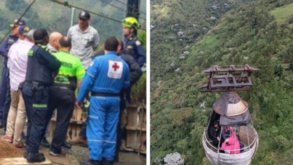 Turistas quedan atrapados en un teleférico a más de 300 metros de altura