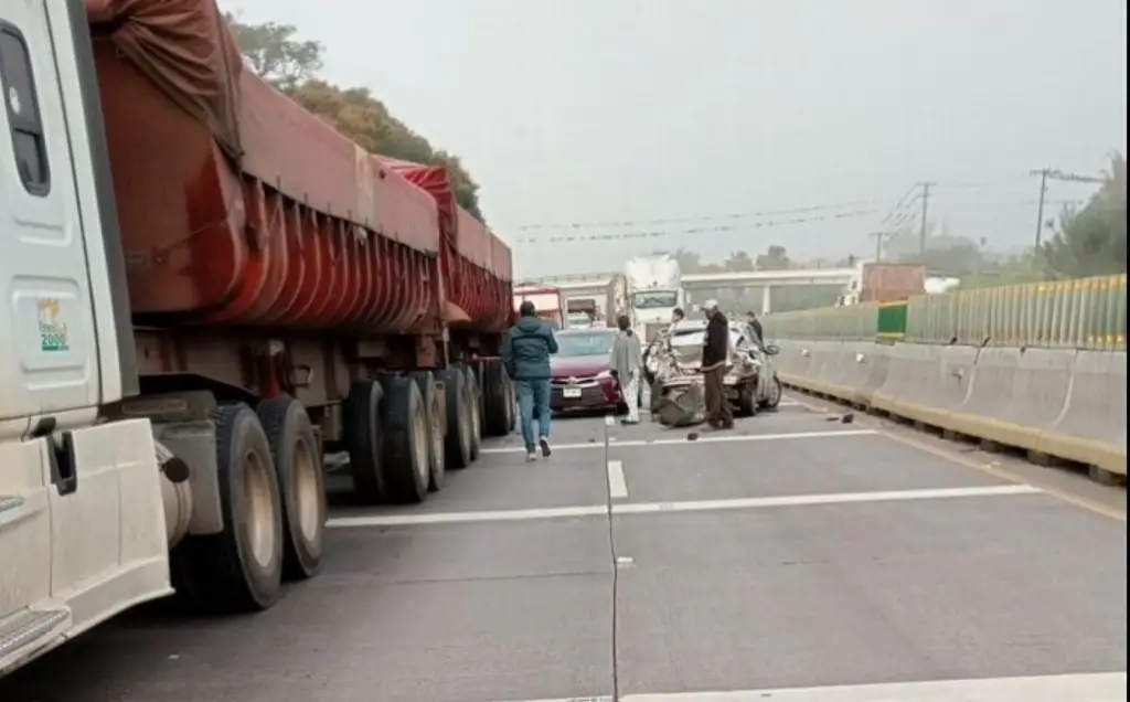 Carambola en la autopista Veracruz-Puebla