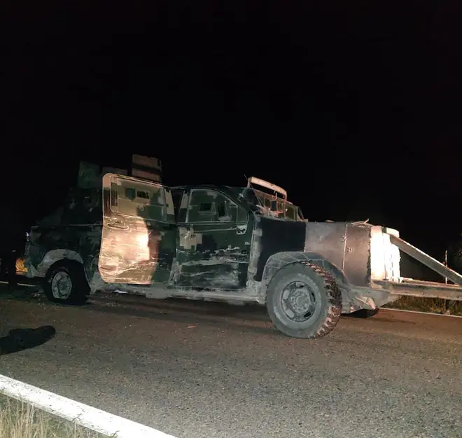 Aseguran camionetas blindadas, ‘monstruos’, del narco en Tamaulipas