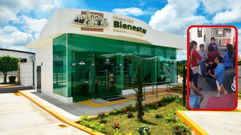 Banco Bienestar: Hombre le pide matrimonio a su pareja afuera de sucursal en Tabasco