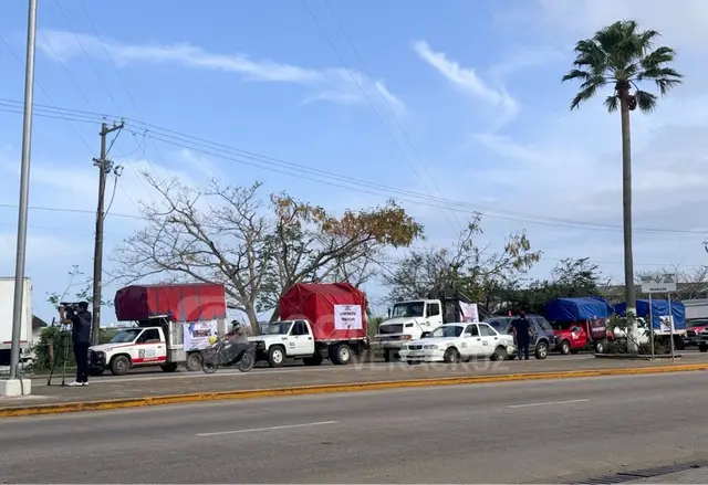 Tráfico intenso por paro de transportistas en el sur de Veracruz