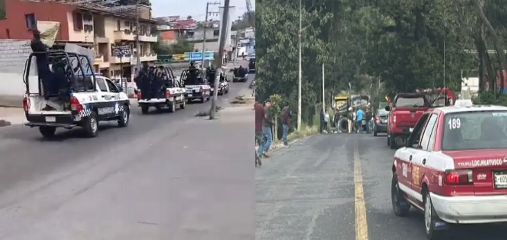 Bloquean carretera Xalapa-Huatusco en protesta por mal estado; alertan de presencia policiaca