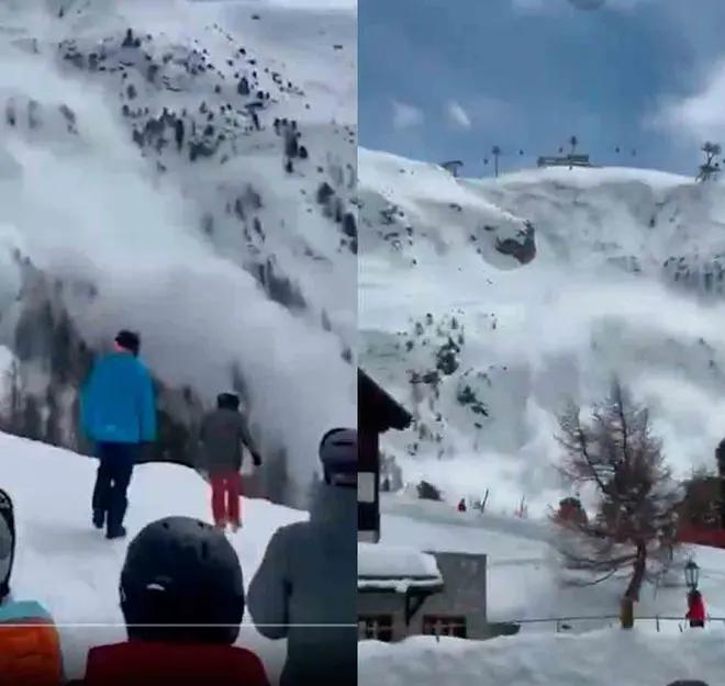 Enorme avalancha sepulta a decenas de personas en famosa estación de ski en Suiza