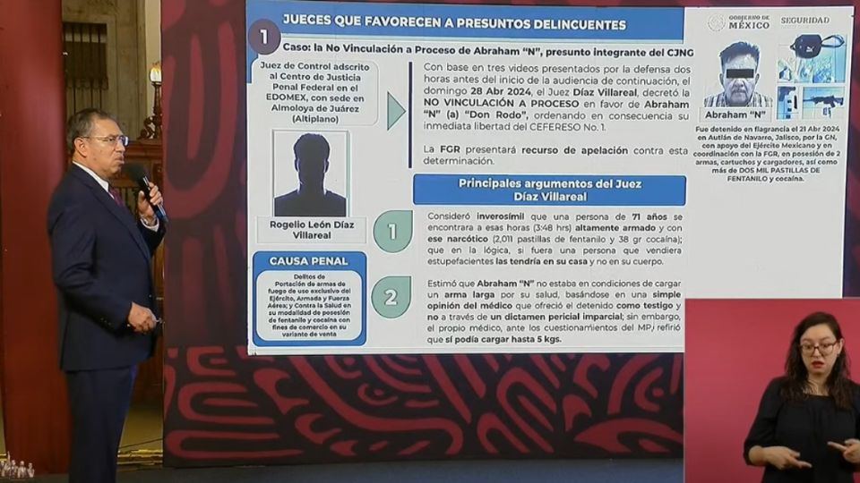 Exhiben a juez que determinó no vincular a proceso a «Don Rodo» en la Mañanera de AMLO