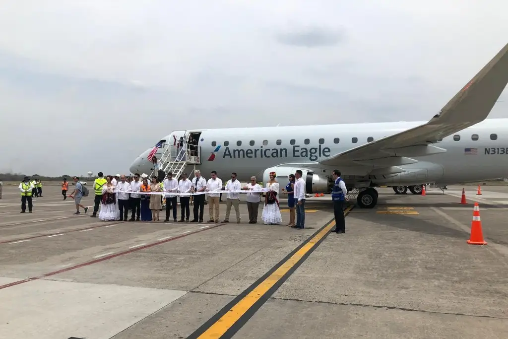 Inauguran nuevo vuelo internacional en aeropuerto de Veracruz