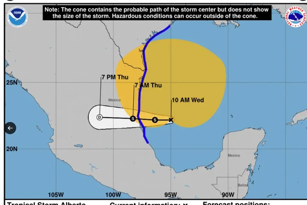 Se forma ‘Alberto’ en el Golfo de México, la primera tormenta tropical