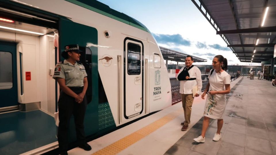 Claudia Sheinbaum revela que el Tren Maya y el Tren Interoceánico podría llegar a Guatemala