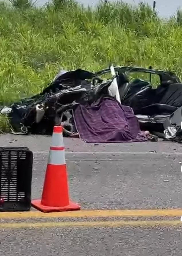 Múltiple accidente vehicular en carretera de Alvarado deja dos muertos