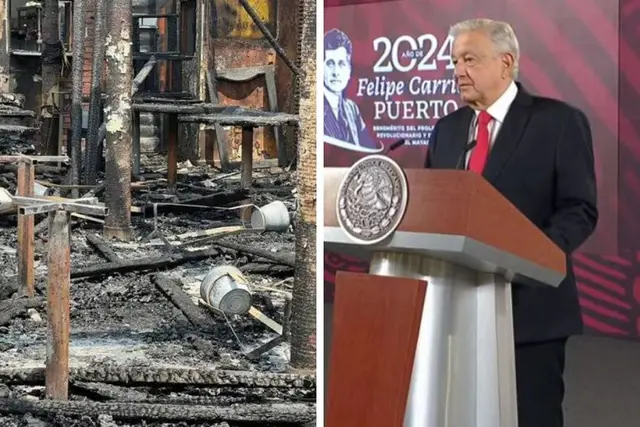 AMLO apoyará a dueños de restaurantes incendiados en Coatza