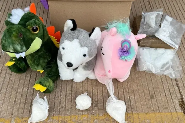 En peluches, intentan enviar droga a Orizaba