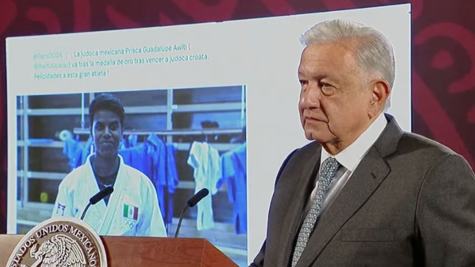 AMLO felicita a la judoca mexicana: «nuestro reconocimiento a Prisca por la medalla de plata»