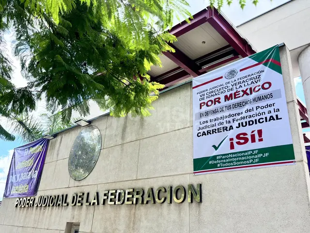 Tribunales federales laborales se unen a paro indefinido en Xalapa