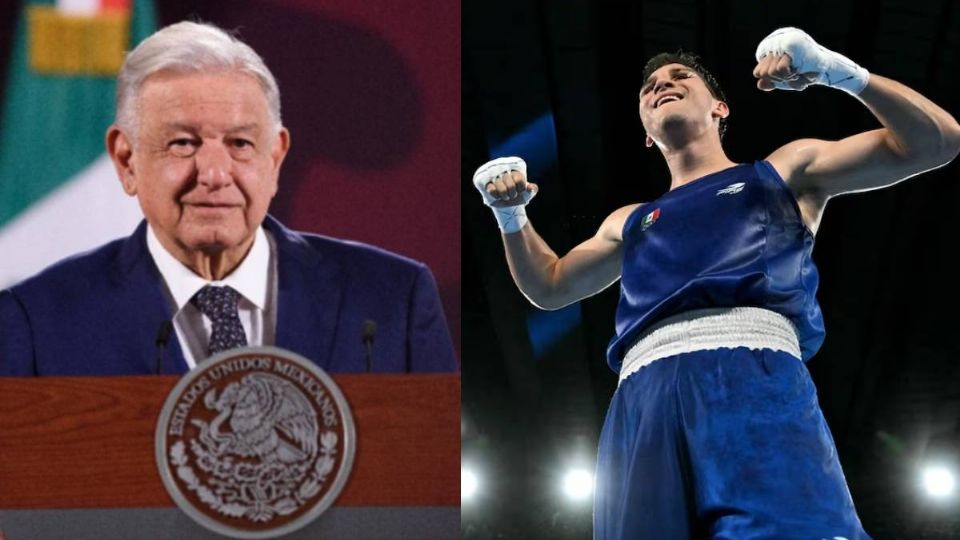 AMLO felicita al boxeador Marco Verde por pasar a la final en París 2024