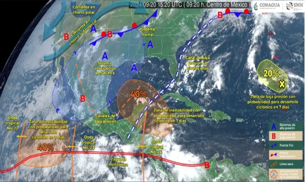 Vigilan tres ondas tropicales en el Atlántico