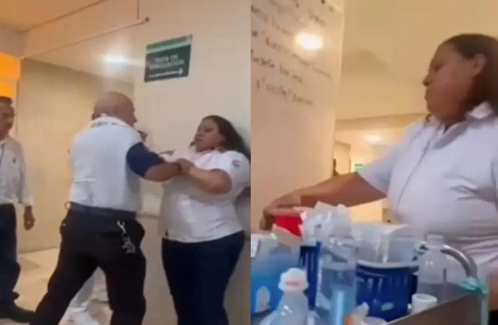 Enfermera del IMSS ataca a compañeros con jeringas usadas