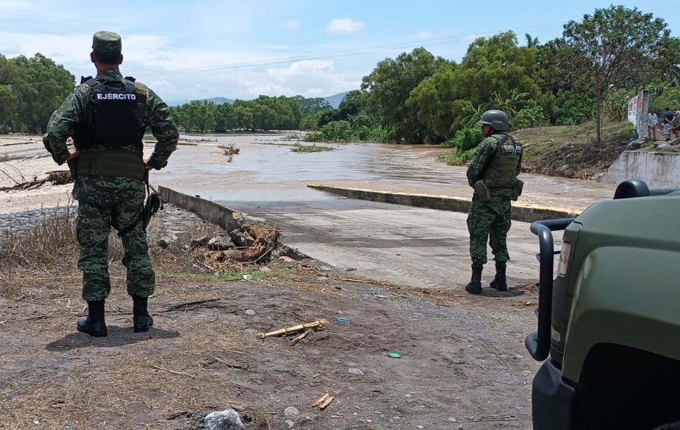 Continúa monitoreo por crecida de ríos tras lluvias en Veracruz