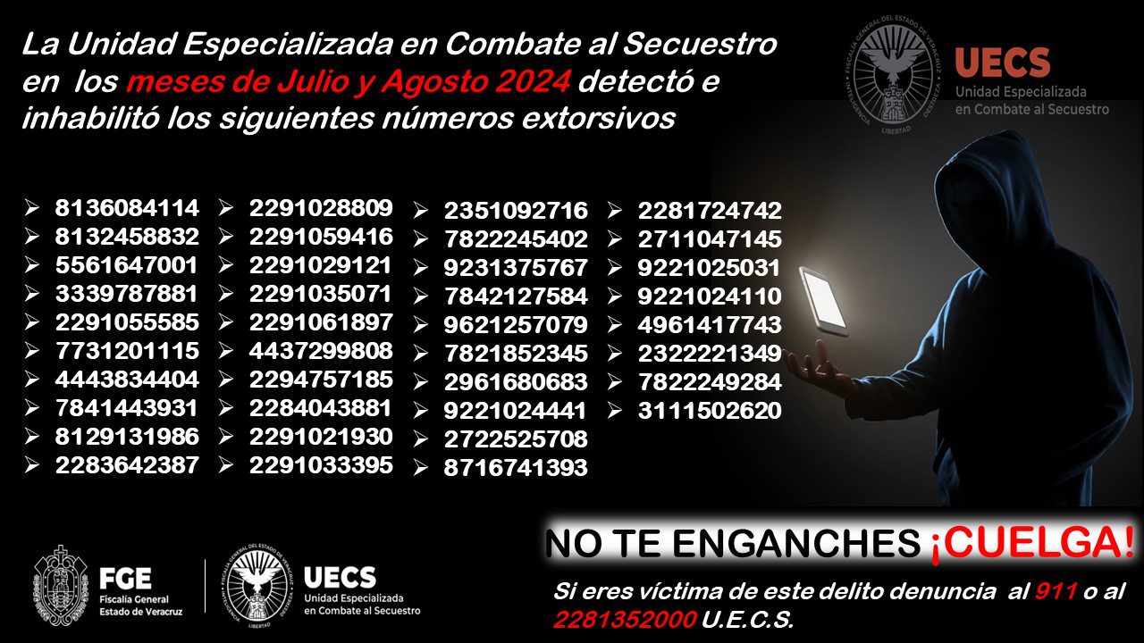 Se desactivan 24 casos de engaños telefónicos e inhabilitan 38 líneas: FGE