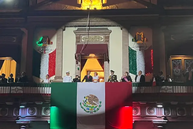 ¡Viva México! Así dio Cuitláhuac el último grito de su sexenio