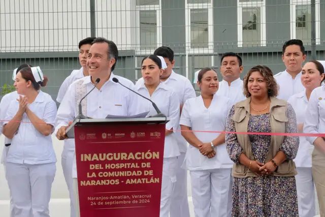 Gobernador inaugura hospital del IMSS Bienestar en Naranjos