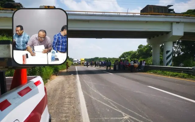 Tras acuerdo, manifestantes liberan autopista La Tinaja-Cosoleacaque