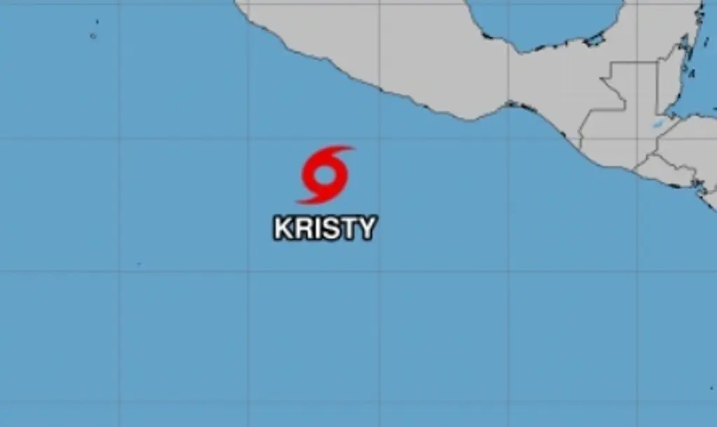 Se forma la tormenta tropical ‘Kristy’ frente a costas de Guerrero y Michoacán