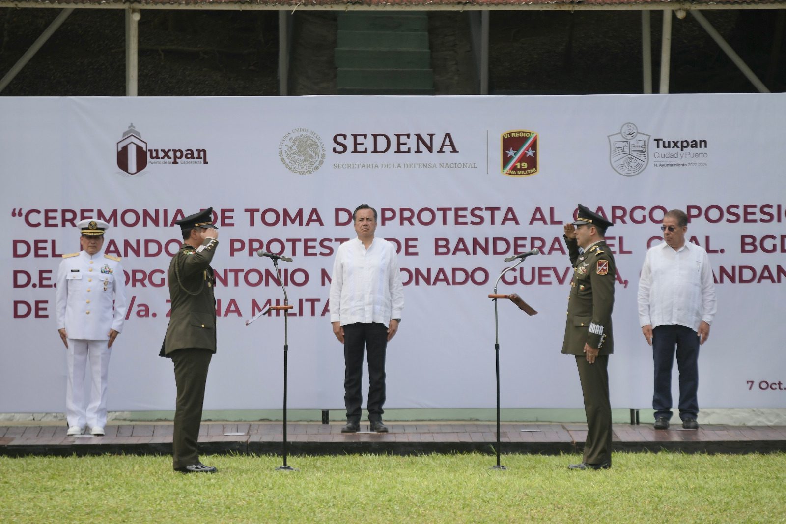 Respalda Veracruz coordinación con fuerzas federales; recibe nuevo mando militar