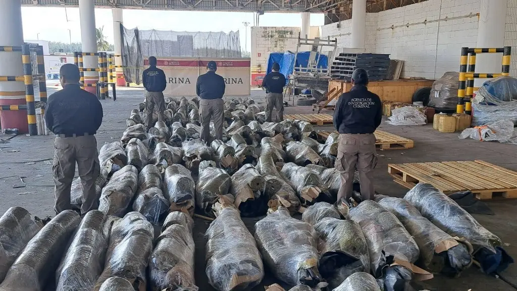 Aseguran más de 750 kilos de marihuana en el Recinto Portuario de Veracruz