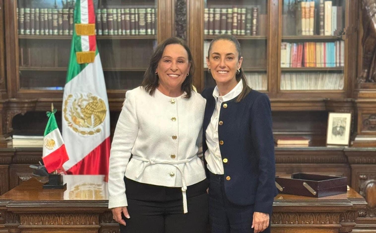 Gobernadora electa de Veracruz, Rocío Nahle se reunió con la presidenta Claudia Sheinbaum