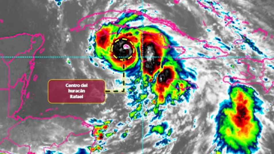 Huracán Rafael gana fuerza y se convierte en categoría 2: ¿en dónde tocará tierra?