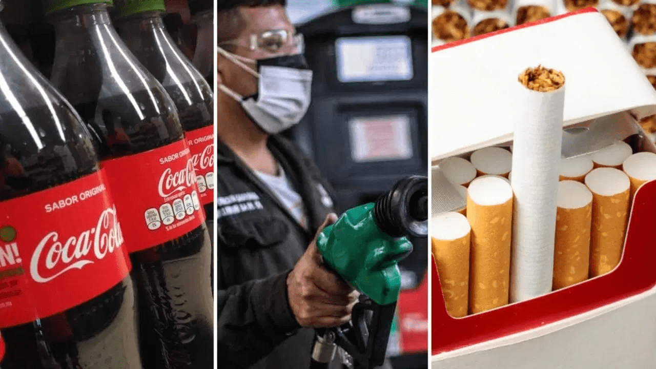 Hacienda aplica ajuste al alza de 4.5% a gasolinas, cigarros y refrescos para 2025