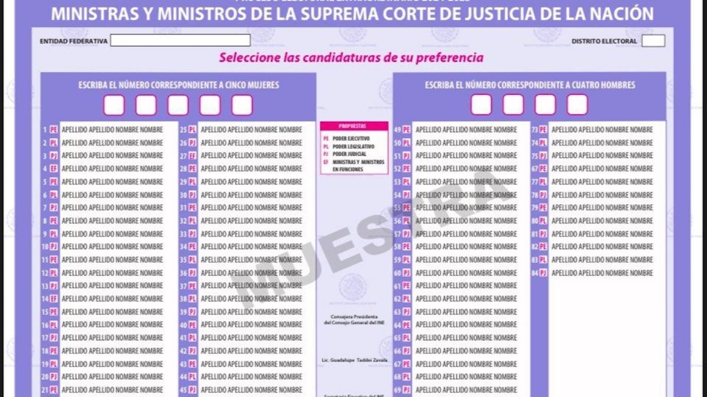 INE tiene diseño de boletas y presupuesto para la elección judicial