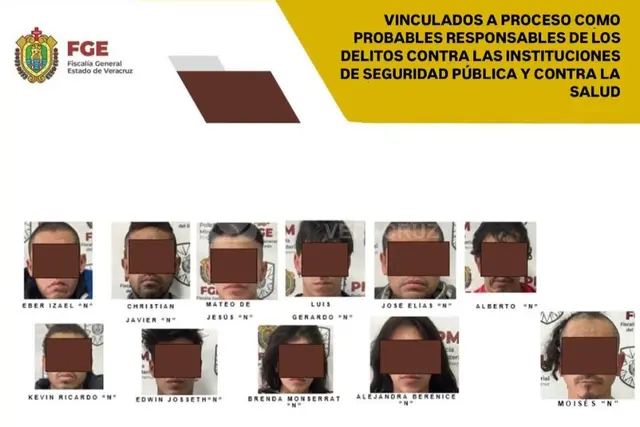 Vinculan a 11 detenidos en punto de venta de droga en El Dique