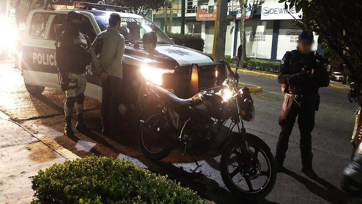 Detuvieron a moto mandado en San Andrés Tuxtla