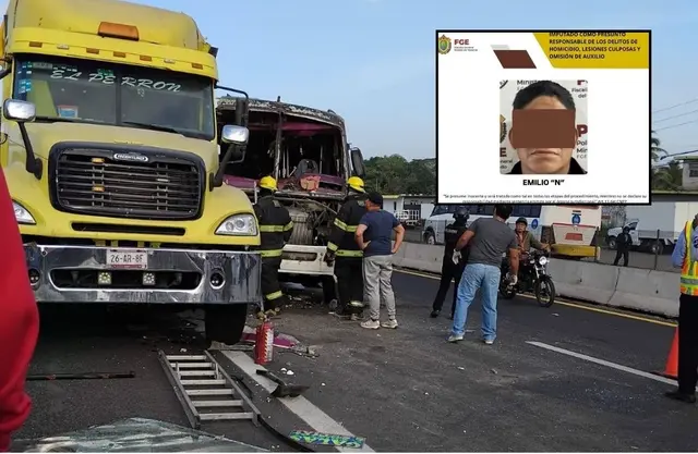 Dan prisión preventiva a trailero por accidente en la Veracruz-Cardel