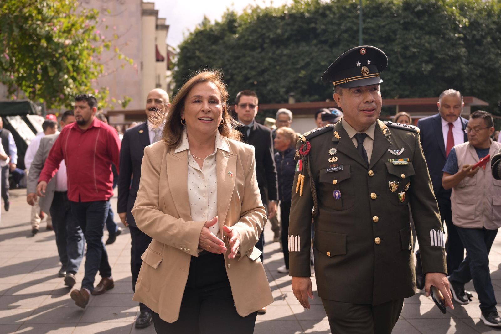 Gobernadora Rocío Nahle asegura el derecho a la libre expresión de las y los maestros