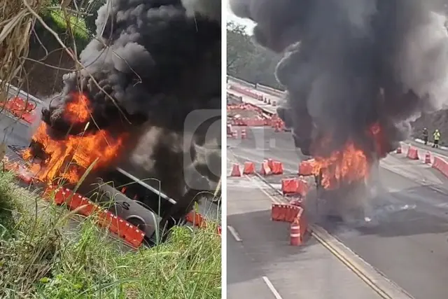 Se incendia autobús Plateado en Amatlán