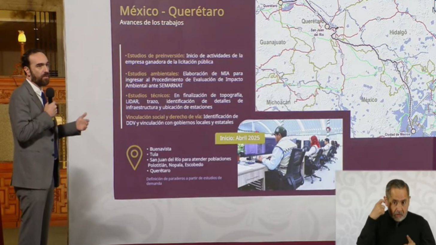 Presentan fechas de arranque para construcción de rutas de trenes AIFA-Pachuca y México-Querétaro