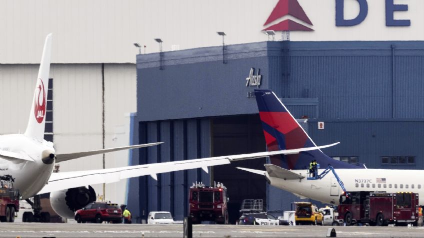 Chocan dos aviones en el aeropuerto de Seattle