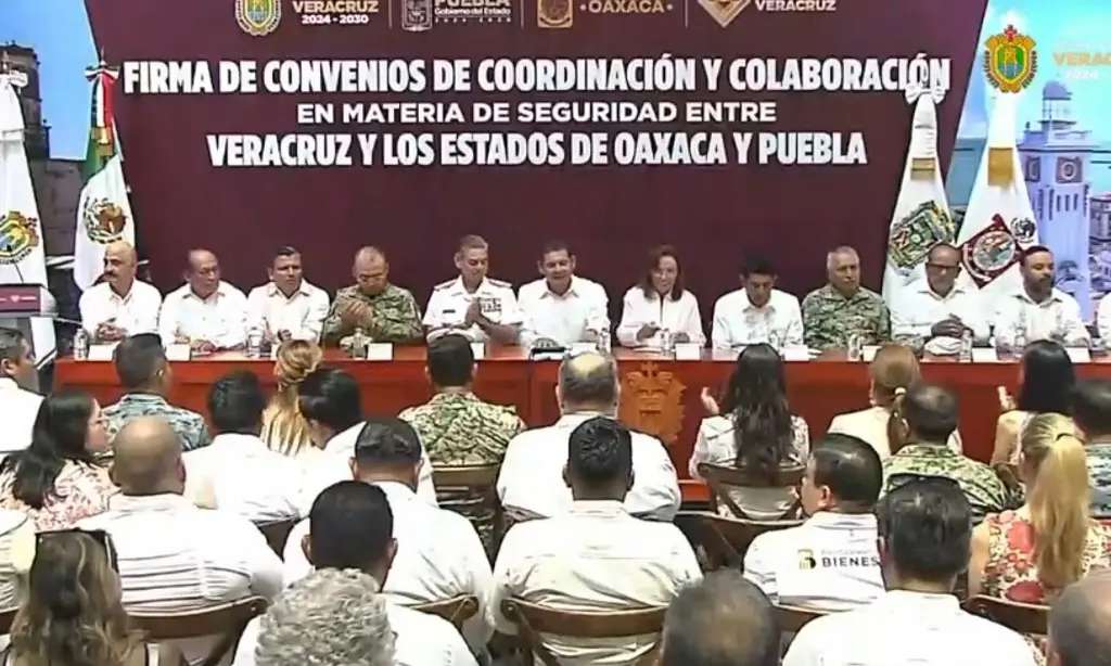 Veracruz firma convenios de seguridad con Oaxaca y Puebla