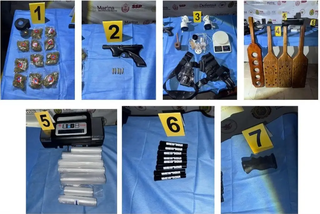 Córdoba: Aseguran droga, armas, tablas de castigo y más