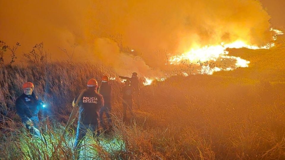 Activan Plan Tajín en Actopan por incendio forestal hoy 21 de marzo