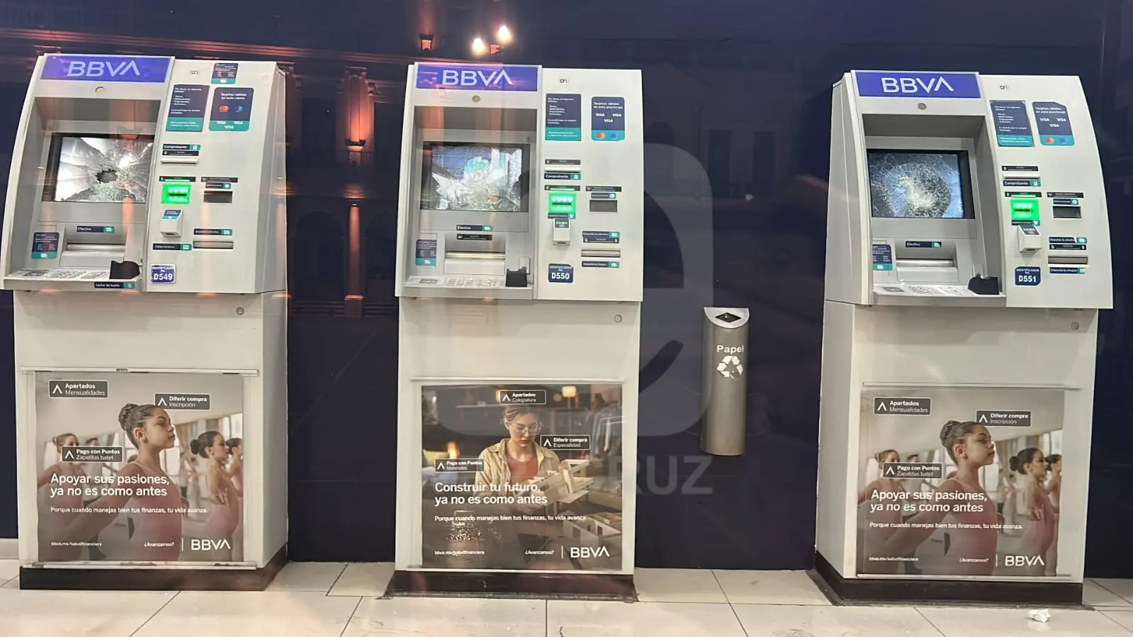 En Jueves Santo, vandalizan cajeros automáticos en centro de Xalapa