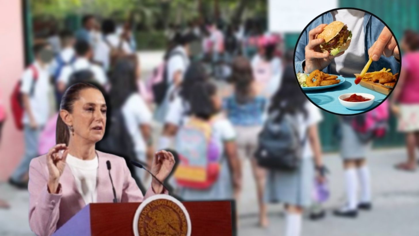 Claudia Sheinbaum responde a los reclamos de quitar comida chatarra en escuelas